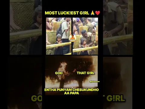 Most luck!est g!rl 🙏#lordkartikeya #ayyappaswamy #luckiestperson #respect #jathacome #greatwomen