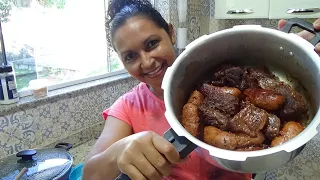 CHURRASQUINHO DE PANELA DE PRESSÃO SEM ÁGUA SEM CEBOLA SEM SAL