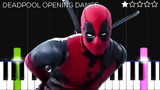 DEADPOOL DANCE INTRO (BYE BYE BYE) | EASY Piano Tutorial