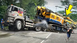 GEMPAR !!! Drama Paling Menakutkan, Terekam Truk Sultan Pecah Ban Nyaris Masuk Jurang Sitinjau Lauik
