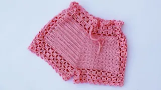 INCREIBLE! Precioso Short a crochet ! Estupendo para el verano !