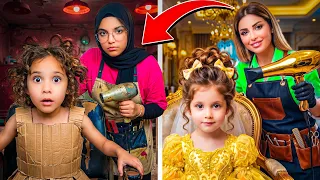شام البنت الغنيه في الصالون ضد شمس البنت الفقيره في الصالون #comedy #funny #humor 