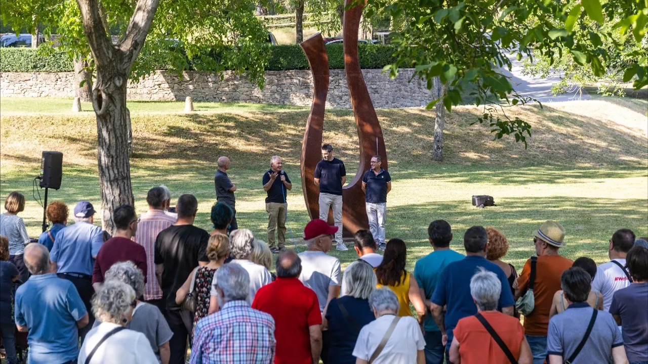 Inauguren a Montesquiu l’espai d’escultures del forjador Montferrer