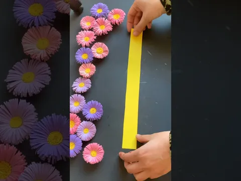 How To Make Easy and Beautiful Paper Flower🌸 #viral #diy  #craft #kidscraftwork #paperflower #shorts