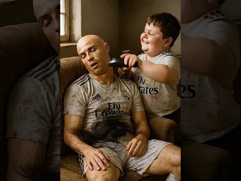 RONALDO GETS BULLIED FOR BEING BALD… WHAT HIS SON DOES WILL MAKE YOU LAUGH 😂💇‍♂️💔