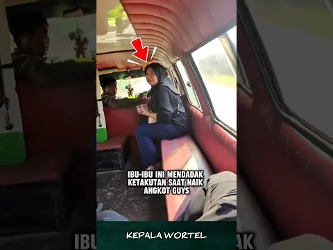 Viral‼️Ibu-Ibu Ketakutan di Angkot Gara-Gara Pria Menangis