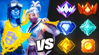 2 PWR Pros vs EVERY Rank at Once!