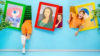 الأطفال يقفزون عبر الجدران – الأطفال يتعلمون اللعب معًا! 🧒🎉