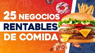 🍟 25 Negocios Rentables de Comida 🍔 Negocios de Comida Rentables