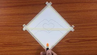 Easy Beautiful Beach Sunset drawing / Drawing with Oil Pastels / Step by Step