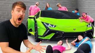MrBeast ने दी $300,000 की Lamborghini 😱 | Last To Take Hand Off Challenge Explained in Hindi@MrBeast