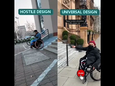 Universal design and hostile design in entrances | Accessibility