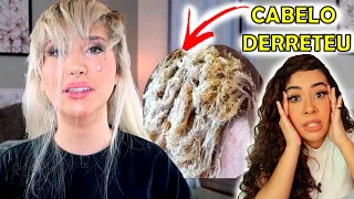 CORTE QUÍMICO - O CABELO CAIU TODO !!