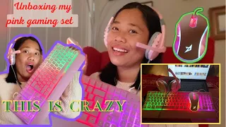 Unboxing my new XD40 gaming pack| keyboard | headset | mouse | mouse pad | by JonieBhabe