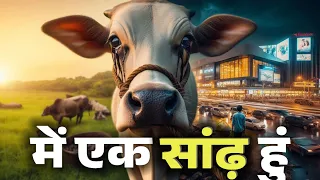 में एक सांढ़ हु। main ek santh hoon. katha.ek kahani. " the moral stories "