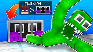 ME DISFARCEI DE ROXO E PUXEI O PÉ DO GREEN no MINECRAFT!!