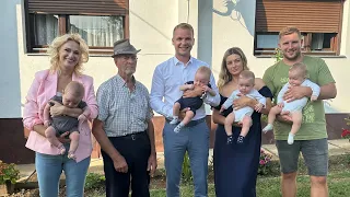 Imena su dobili po 4 JEVANĐELISTA✝️ Stanivuković obišao četvorke i OBRADOVAO SEDMOČLANU porodicu