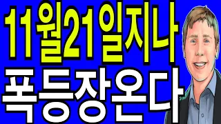 리플코인 비트코인 이더리움 11월 21일후  폭등장온다