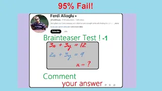 95% FAILS! 😄💪🤣😫🤍🧑‍💻 #maths #braintest #brainteaser #iq #gk #solve #mathpuzzle #iqtest