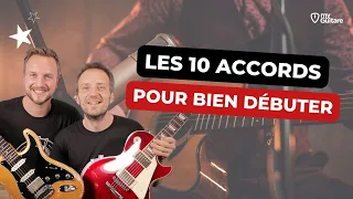 LES 10 ACCORDS à connaître à la guitare pour débuter