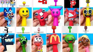 My Sprunki OC Compilation McDonald's Emoji Pacman PAtrick Star Bluey Tenge etc