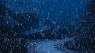 Som de Chuva para Dormir Bem e Relaxar - Barulho Chuva Forte e Trovões no Telhado a Noite