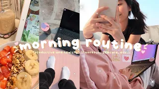 my productive & healthy morning routine 2021!!🤍✨