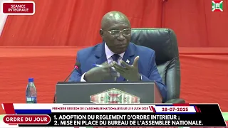 Législature 2025-2030, première réunion