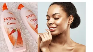 How to achieve a glowing healthy skin with JERGENS carrot body lotion  #skincare
