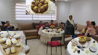 اجواء عيد ميلاد ابنتي 😊 آخر التحضيرات 😍 ماكنوم سهل جدا هدايا لي جابو لسجة