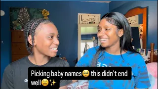 PICKING OUT BABY NAMES FOR THE NEW BABY🥺😍 VERY INTERESTING❤️‍🔥