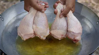 Tasty Deep Fried Chicken Drumstick Recipe / Easy and Delicious Chicken Cooking for Lunch