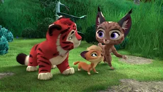 ¿Quién es el rey del bosque? Una serie de animación sobre un leopardo  Leo y un tigre Tig