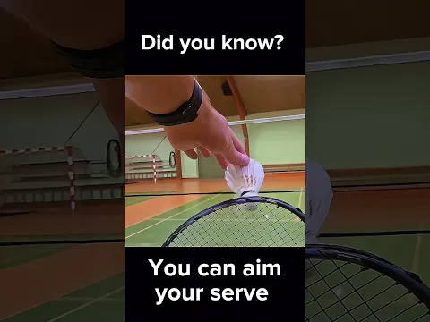 Badminton Low Serve Aim