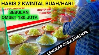 DIAJARI AHLINYA CARA PEMBUATAN BUMBU RUJAK VIRAL HABIS 1 KWINTAL BUAH DAN 400 BOX/HARI OMSET 6 JUTA!