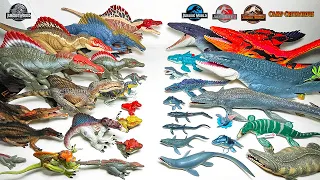 Mosasaurus vs Spinosaurus Toys Collection! Jurassic World Camp Cretaceous Dinosaurs Battle