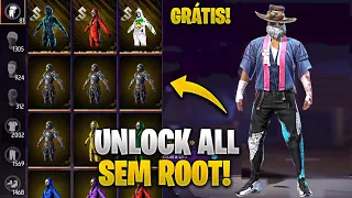 COMO TER TODAS AS SKINS DO FREE FIRE GRÁTIS (ANDROID) UNLOCK ALL ATUALIZADO!! SEM ROOT ANTI BAN