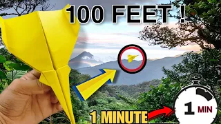 EASIEST PAPER PLANE IN JUST MINUTE 🤯✈️ #viral #papercraft #paperplane