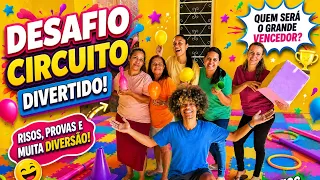 Quem completar os desafios no menor tempo vence!