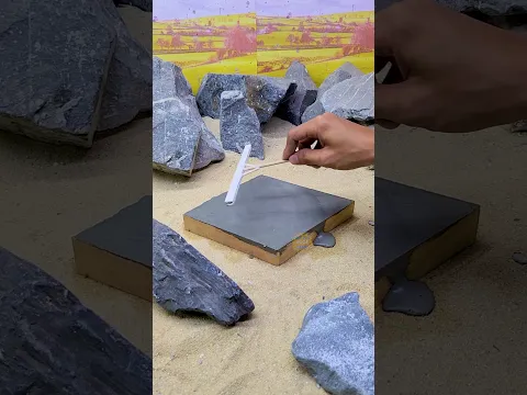 Impossible Tilted Column Mini House 🔥 Part 1 #satisfying #minisatisfying #diy