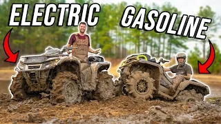 Mudding Electric v.s Gas ATV