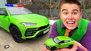 Millionaire Mr. Joe Conjured Sports Car with Magic Car Keys - Pretend Play for Kids