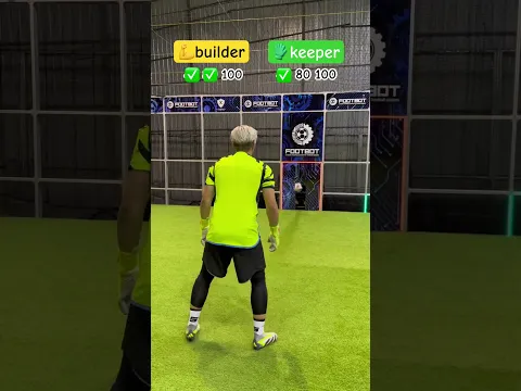 Unlikely Battle: Bodybuilder vs. Goalkeeper in a 100 km/h Ball Control Challenge🤘#goalkeeper