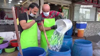 جولة رمضانية: عصير الزبيب مع النعناع.. مشروب مميز لشهر رمضان في الموصل