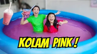 BERENANG DI KOLAM PINK SAMBIL MINUM ES BOBA ! Drama Parodi Lucu | CnX Adventurers