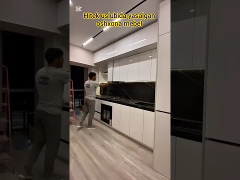 Qo‘qon mebellari yana bir mijozimizga hitek uslubida oshxona mebel yasab berdik buyurtma asosida