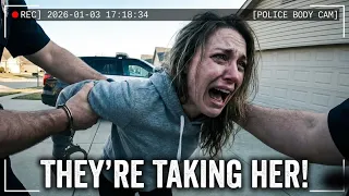 Mom Arrested During Child Custody Handover (Police Bodycam)