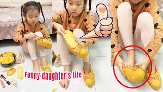 My daughter's creativity knows no limits. She made herself a pair of shoes out of mangoes