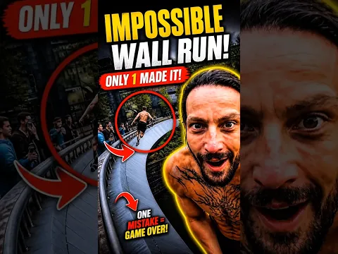 Impossible Wall Curve Challenge 😱🔥 – Can Anyone Beat It? 🧗‍♂️