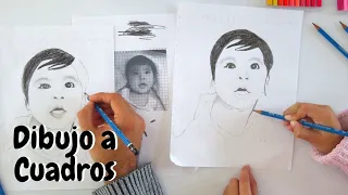 Dibujando una Bebe con Cuadricula